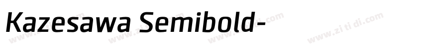 Kazesawa Semibold字体转换